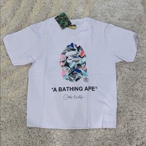 BAPE Big Ape Head White T-Shirt Men’s Size Medium & Large